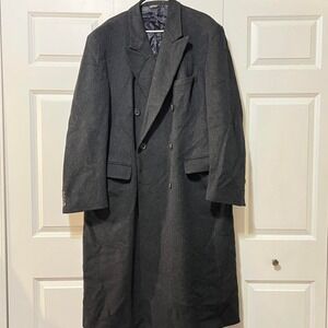 46L Alpacuna wool overcoat with satin lining union made